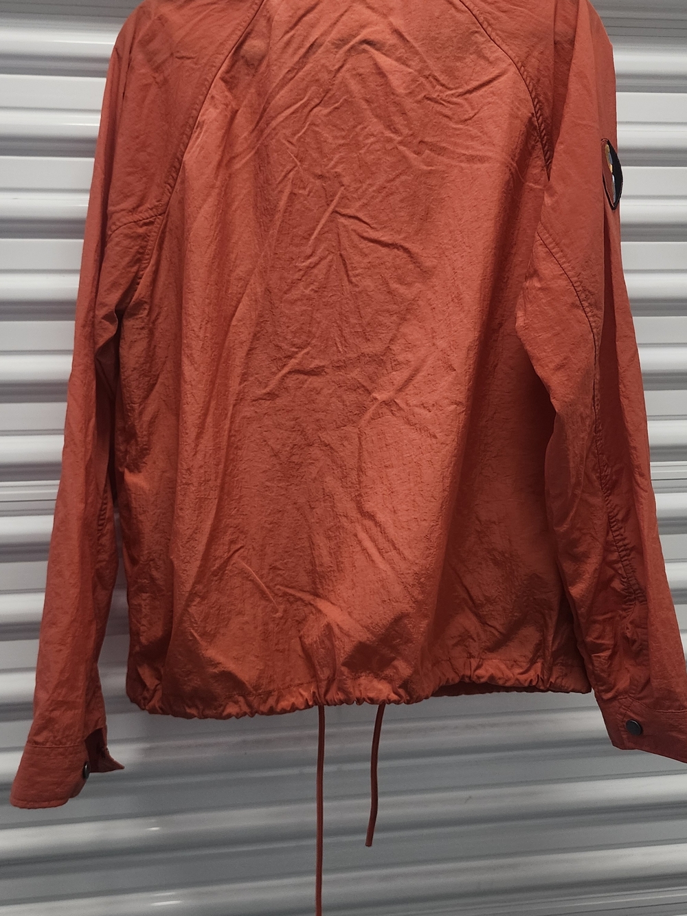 Saturdays New York City Men's Rust Orange Windbreaker Coach Jacket - Picture 6 of 6